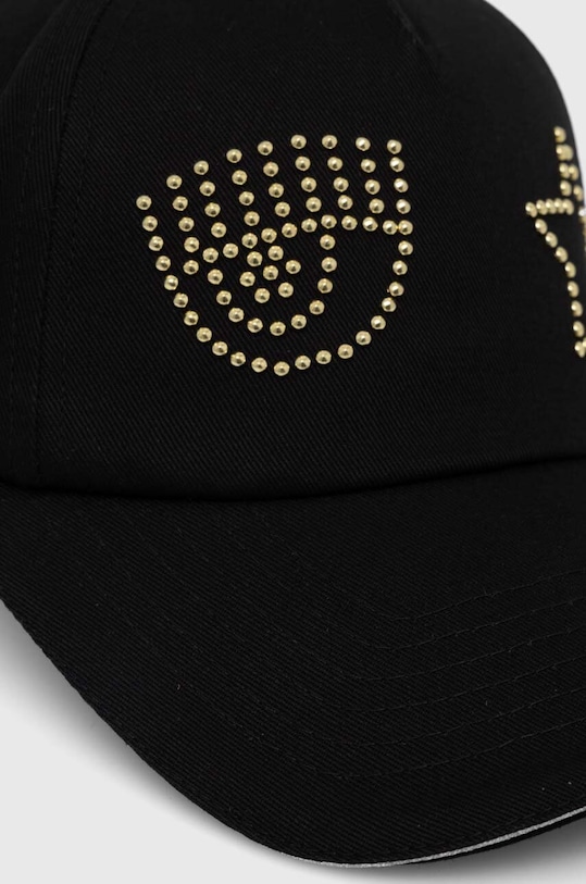 Bavlnená šiltovka Chiara Ferragni EYE STAR 76SBZK13 čierna SS24