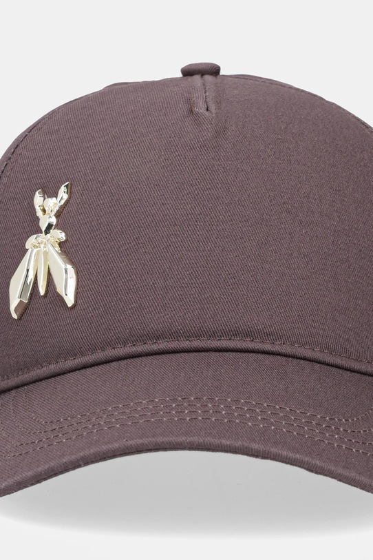 Pamučna kapa sa šiltom Patrizia Pepe 8F0045.AB01 smeđa SS25