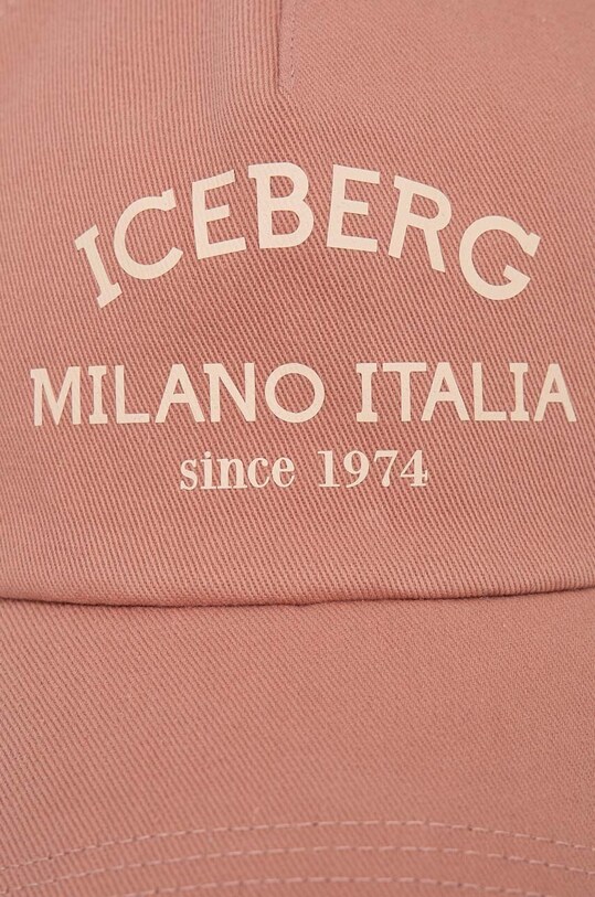 Iceberg czapka z daszkiem bawełniana 7104.6920 różowy SS25
