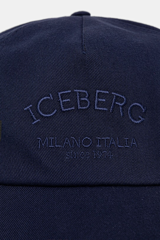 Хлопковая кепка Iceberg 7104.6920 тёмно-синий SS25