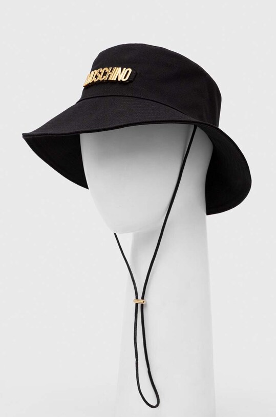 Βαμβακερό καπέλο Moschino M3094.65408 μαύρο SS24
