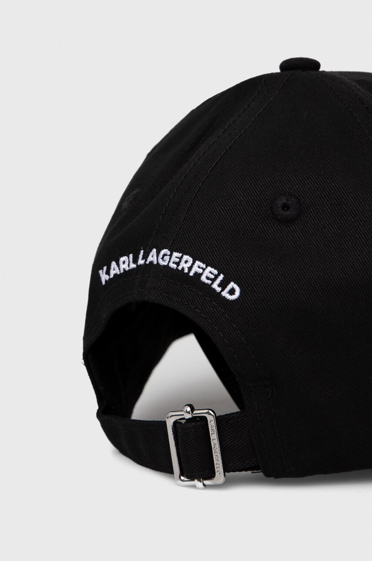 Akcesoria Karl Lagerfeld czapka z daszkiem 240W3422 czarny