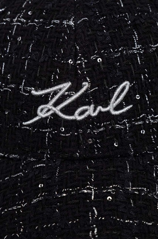 Karl Lagerfeld czapka z daszkiem 240W3414 czarny SS24