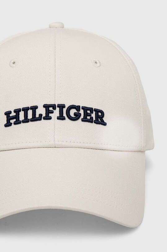 Tommy Hilfiger șapcă de baseball din bumbac AW0AW16040 alb SS24