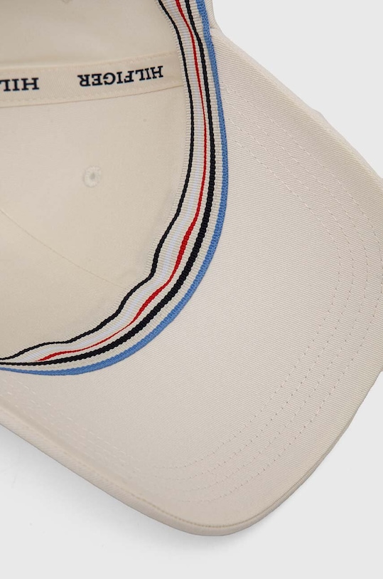 Tommy Hilfiger czapka z daszkiem bawełniana biały AW0AW16040