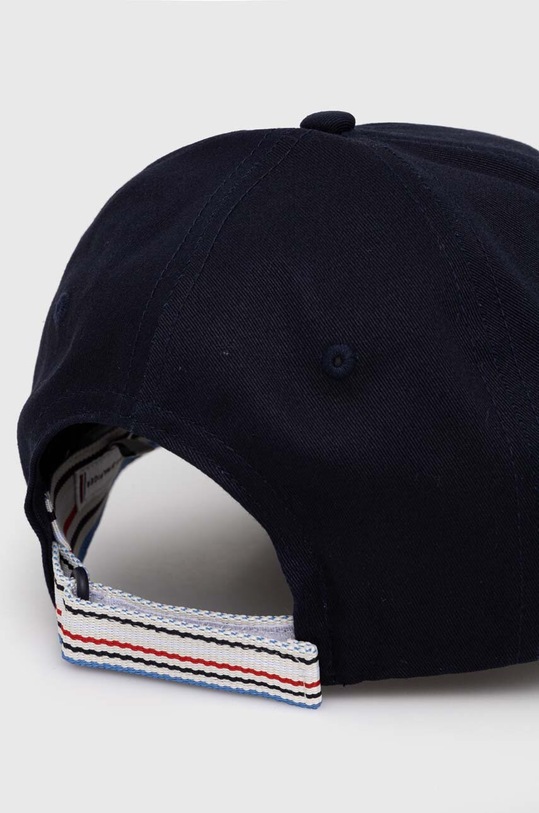 Akcesoria Tommy Hilfiger czapka z daszkiem bawełniana AW0AW16040 granatowy