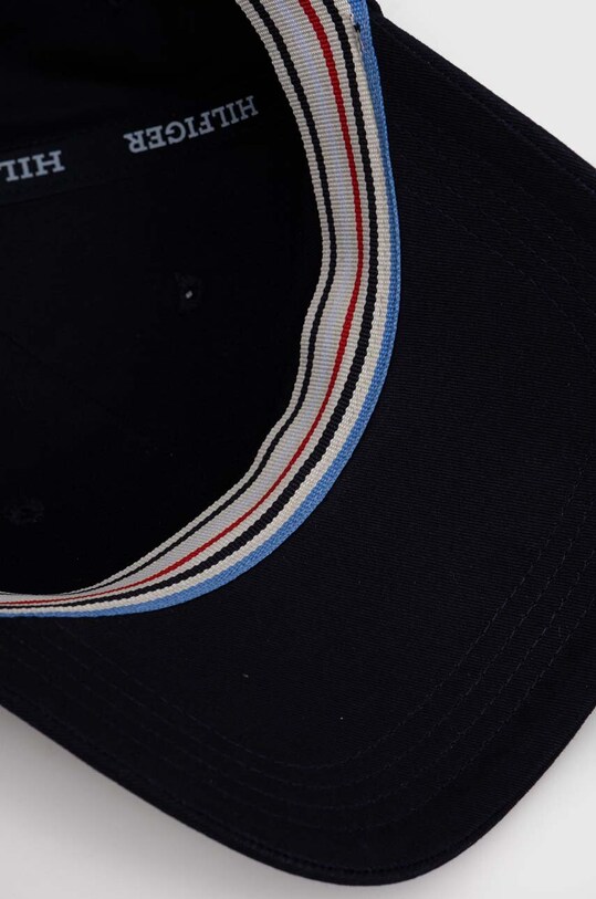 Pamučna kapa sa šiltom Tommy Hilfiger mornarsko plava AW0AW16040