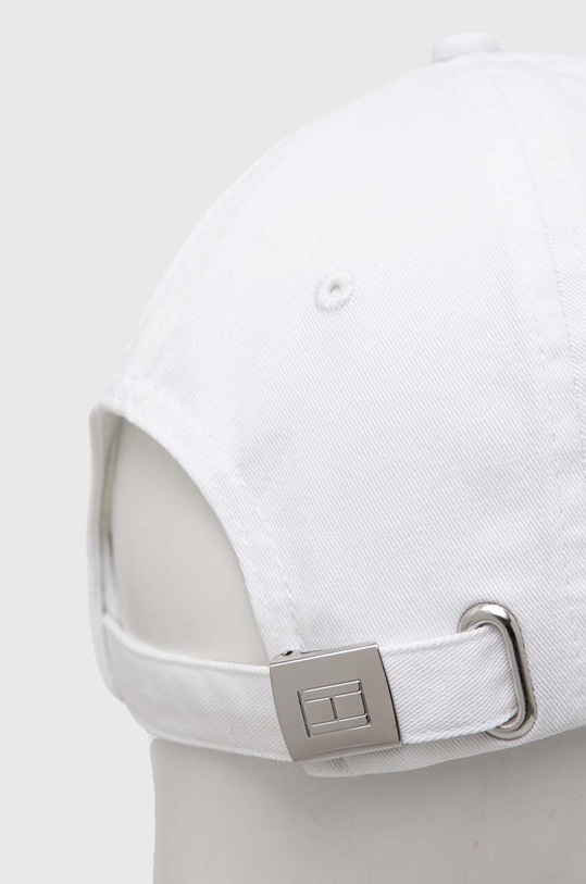 Bavlněná baseballová čepice Tommy Hilfiger AW0AW16050 bílá SS24