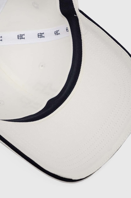 Akcesoria Tommy Hilfiger czapka z daszkiem bawełniana AW0AW16177 biały
