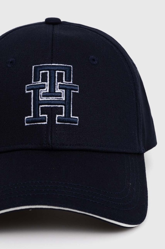 Bavlněná baseballová čepice Tommy Hilfiger AW0AW16177 námořnická modř SS24