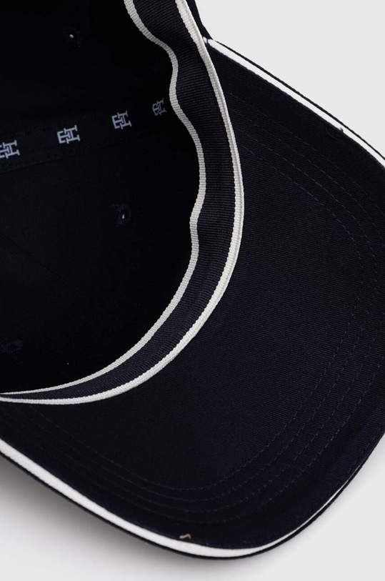 Tommy Hilfiger czapka z daszkiem bawełniana granatowy AW0AW16177