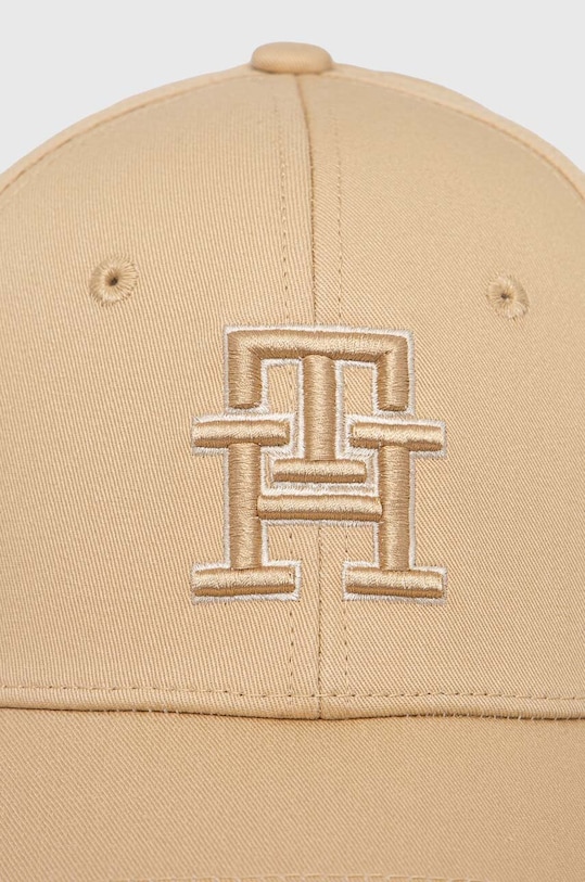 Tommy Hilfiger șapcă de baseball din bumbac AW0AW16177 bej SS24