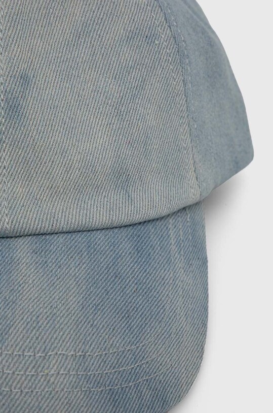 Samsoe Samsoe czapka z daszkiem jeansowa F24100019 niebieski SS24