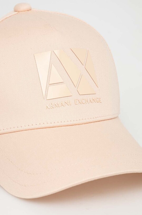 Бавовняна бейсболка Armani Exchange 944200.4R100 помаранчевий SS24