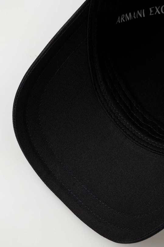 Armani Exchange czapka z daszkiem bawełniana czarny 944200.4R100