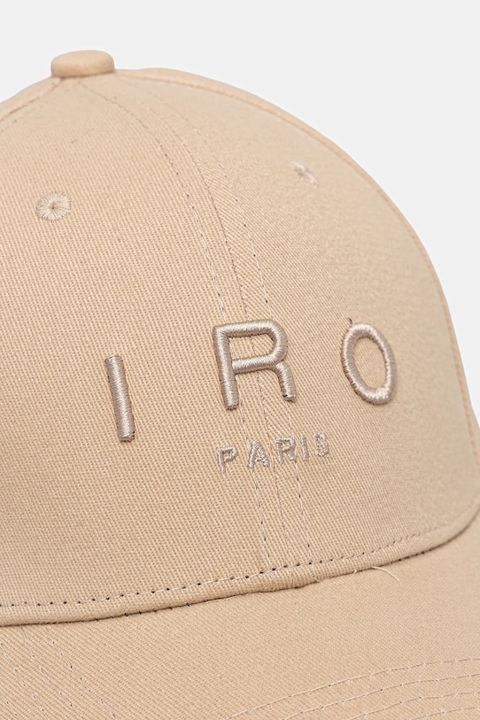 IRO șapcă de baseball din bumbac WF90GREB bej SS25