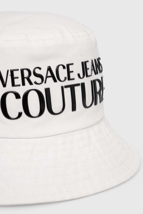 Pamučni šešir Versace Jeans Couture 76HAZK04.ZG268 bijela SS24