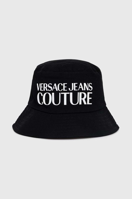 Bavlnený klobúk Versace Jeans Couture bavlna čierna 76HAZK04.ZG268