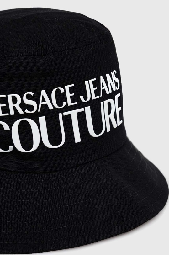 Versace Jeans Couture palarie din bumbac 76HAZK04.ZG268 negru SS24