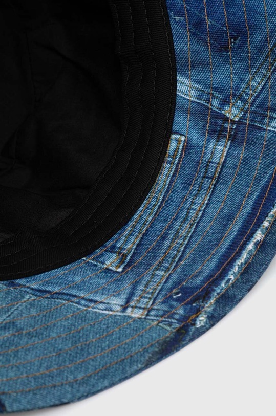 Bavlnený klobúk Versace Jeans Couture modrá 76HAZK06.ZG266