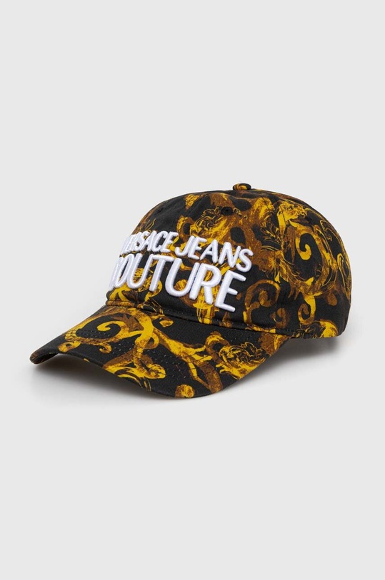 Bavlněná baseballová čepice Versace Jeans Couture bavlna černá 76HAZK10.ZG267