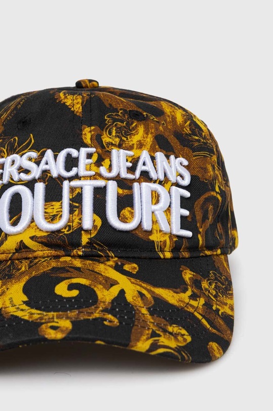 Bavlněná baseballová čepice Versace Jeans Couture 76HAZK10.ZG267 černá SS24