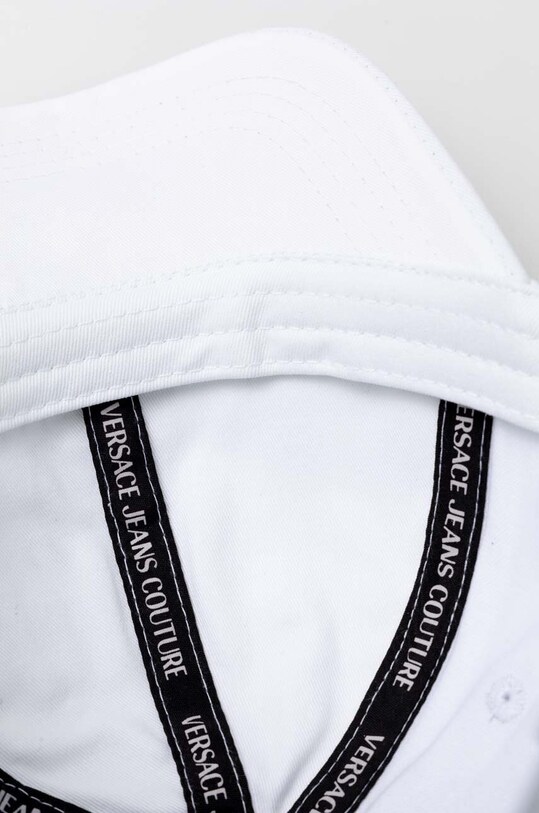 Βαμβακερό καπέλο του μπέιζμπολ Versace Jeans Couture λευκό 76HAZK34.ZG271