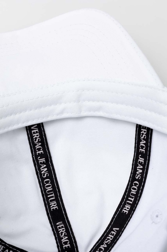Versace Jeans Couture czapka z daszkiem bawełniana biały 76HAZK34.ZG271