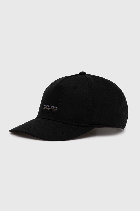 Armani Exchange pamut baseball sapka aplikációval fekete 944205.4R106
