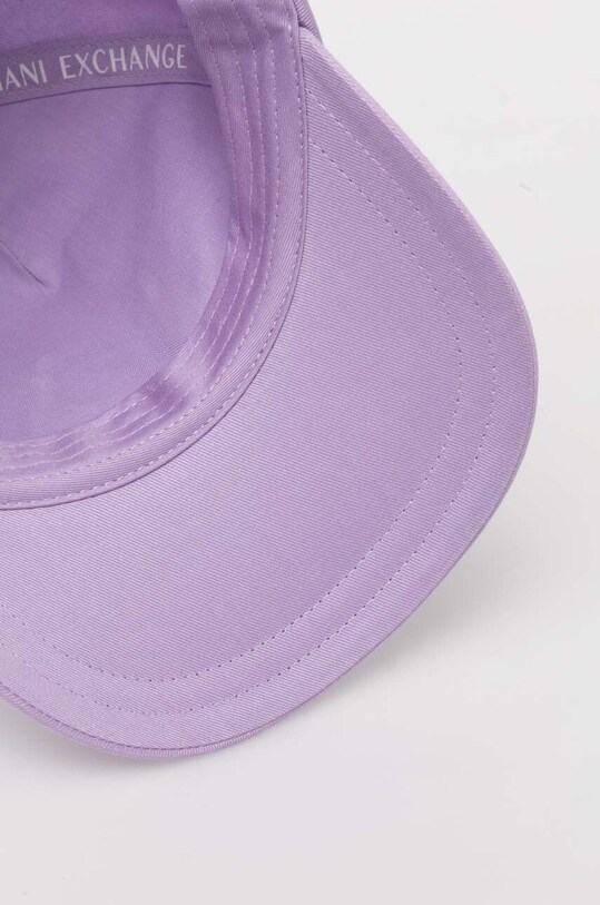 Armani Exchange șapcă de baseball din bumbac violet 944206.4R108