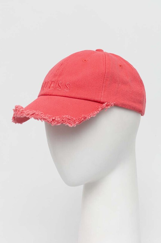 Guess șapcă de baseball din bumbac bumbac roz AW9493.COT01