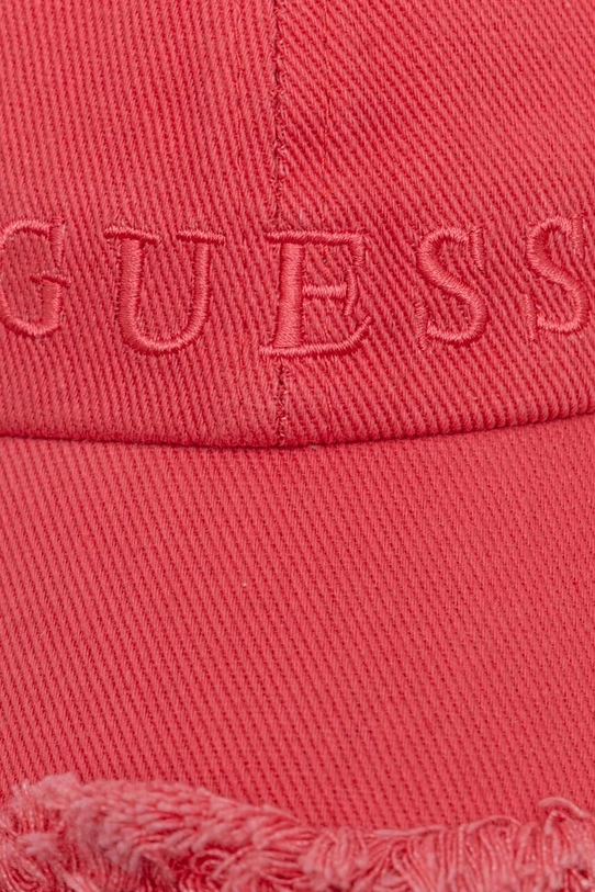 Guess șapcă de baseball din bumbac AW9493.COT01 roz SS24