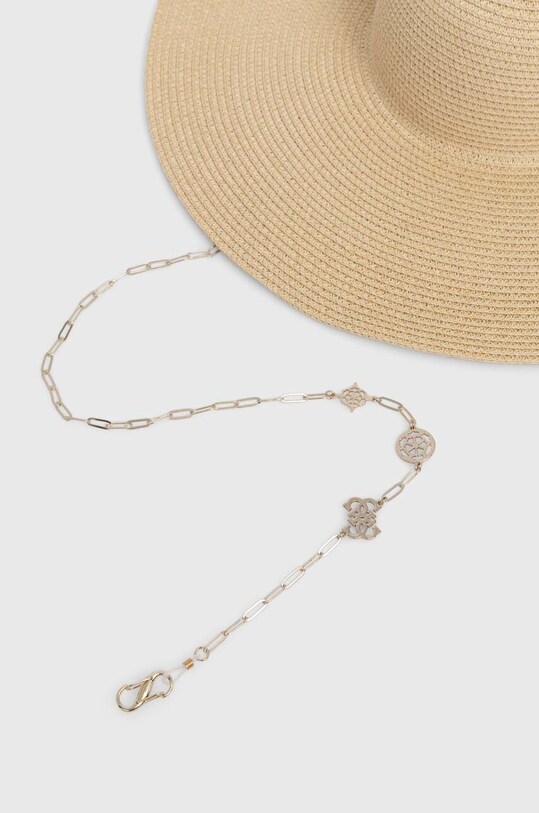 Akcesoria Guess kapelusz FEDORA AW9499.COT01 beżowy