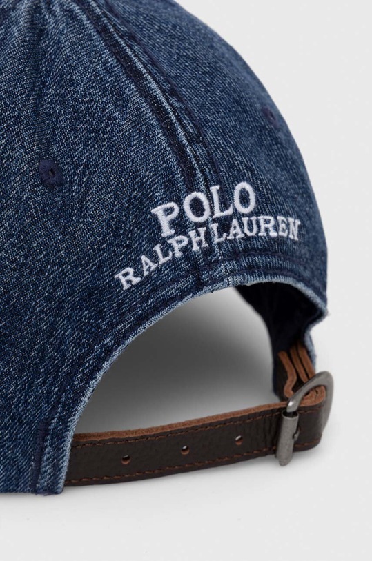 Akcesoria Polo Ralph Lauren czapka z daszkiem bawełniana 211949925 granatowy