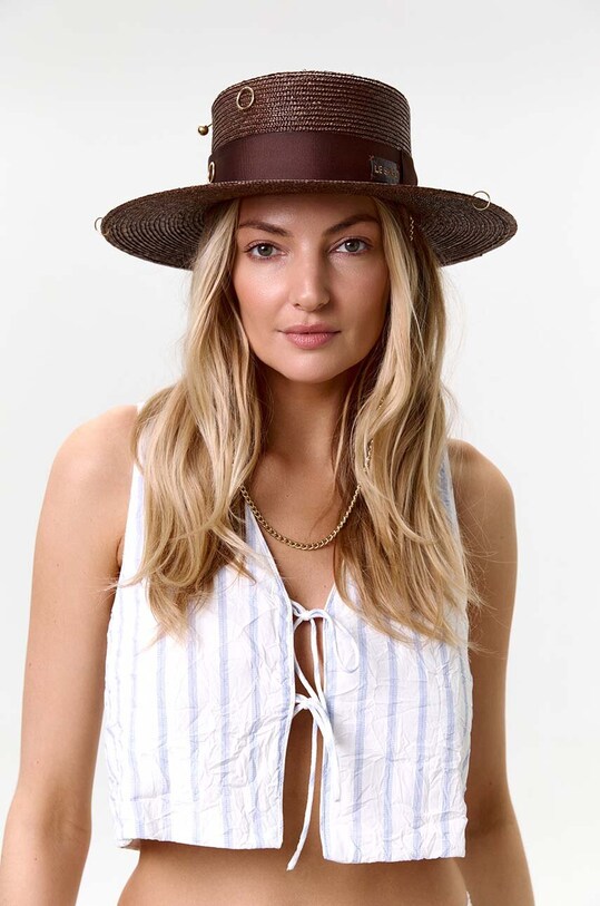 Шляпа LE SH KA headwear Gold Canotier GoldCanotier бежевый AA00