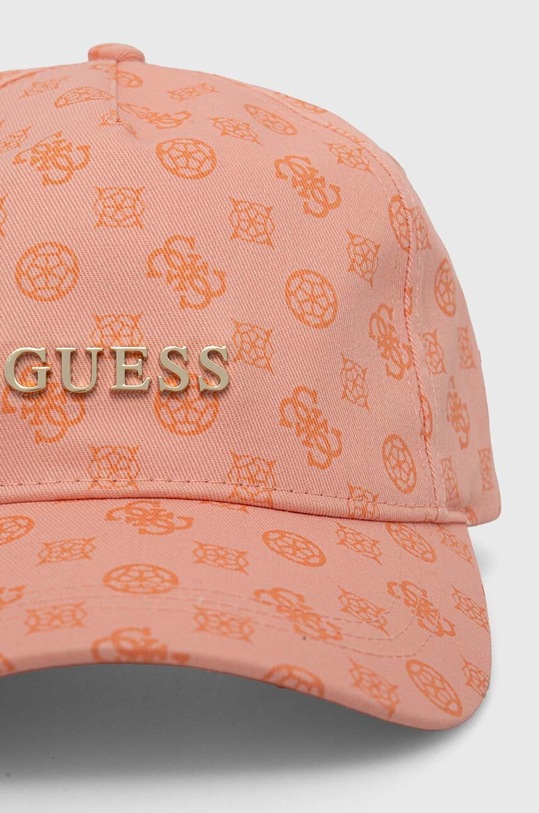Bavlněná baseballová čepice Guess PEONY V4GZ01.WFKN0 růžová SS24