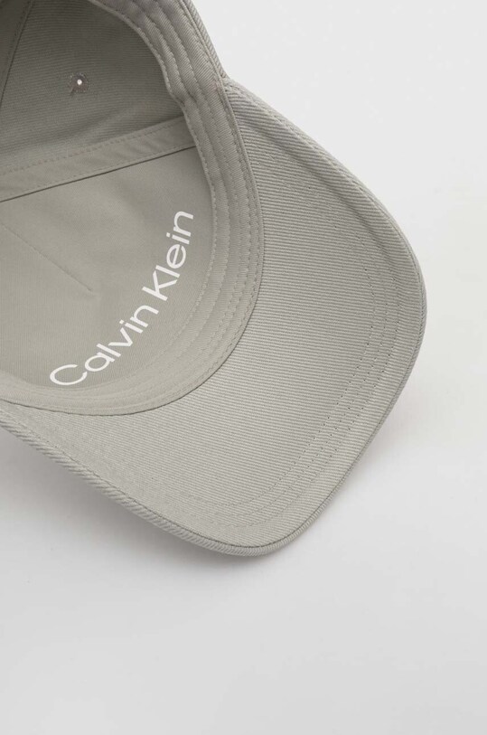 Calvin Klein șapcă de baseball din bumbac gri K60K611905