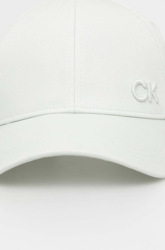 Pamučna kapa sa šiltom Calvin Klein K60K612000 zelena AW24