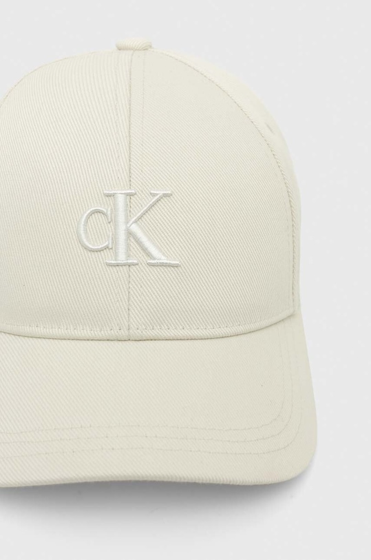 Bavlněná baseballová čepice Calvin Klein Jeans K60K611978 bílá SS24