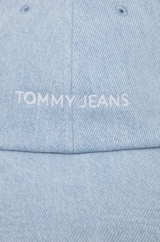 Tommy Jeans czapka z daszkiem jeansowa AW0AW15956 niebieski SS24