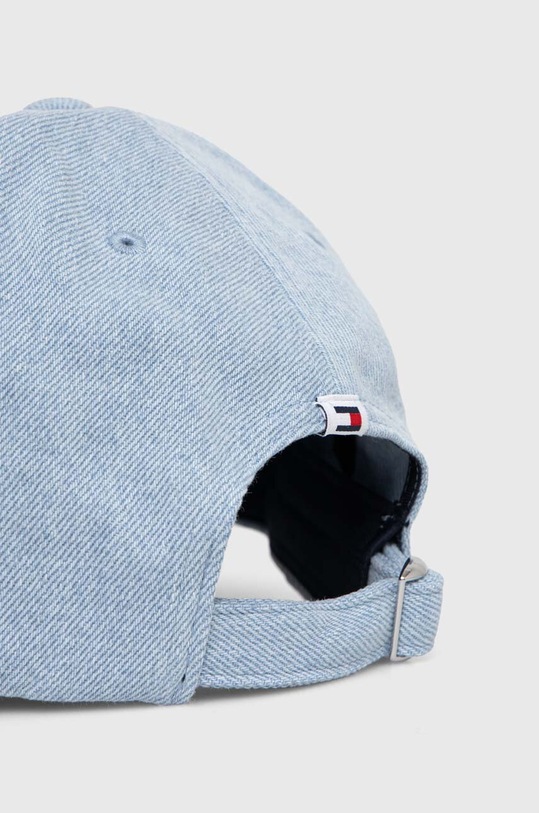 Akcesoria Tommy Jeans czapka z daszkiem jeansowa AW0AW15956 niebieski