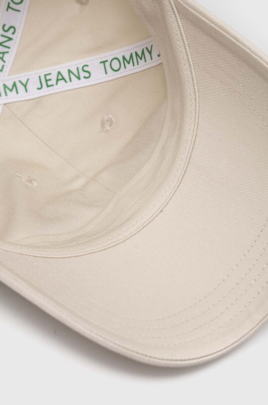 Бавовняна бейсболка Tommy Jeans бежевий AW0AW15959