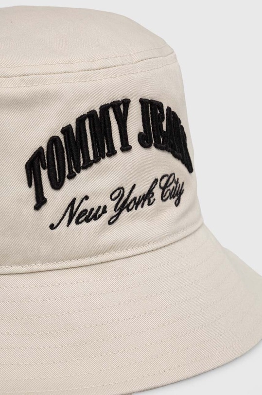 Tommy Jeans pălărie din bumbac AW0AW15960 bej SS24