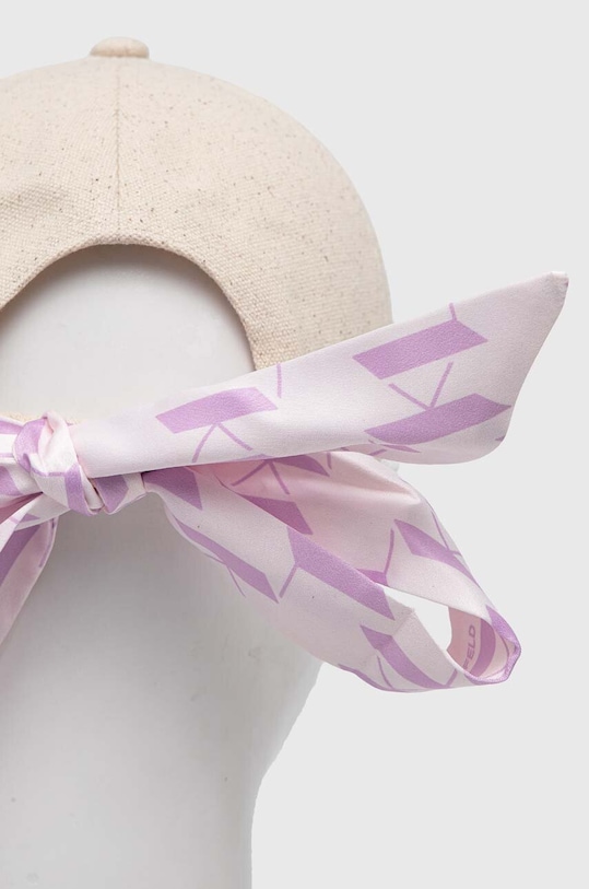 Doplňky Kšiltovka Karl Lagerfeld 241W3402 béžová