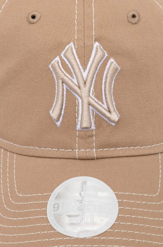New Era cotton baseball cap 9Forty New York Yankees 60434986 beige SS24