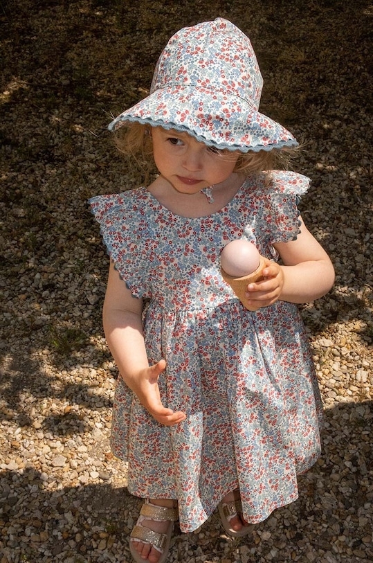 Dětská bavlněná čepice Konges Sløjd modrá KS100559