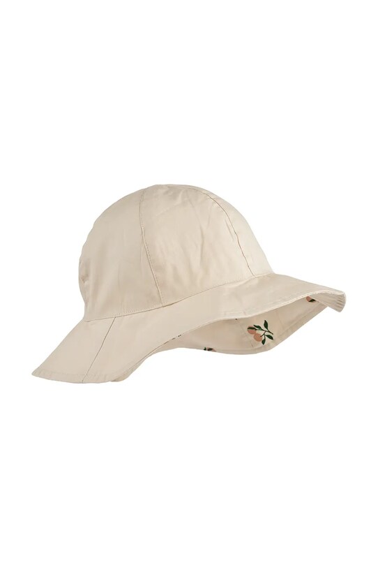 Liewood kifordítható gyerek sapka Amelia Reversible Sun Hat LW17697 bézs SS25