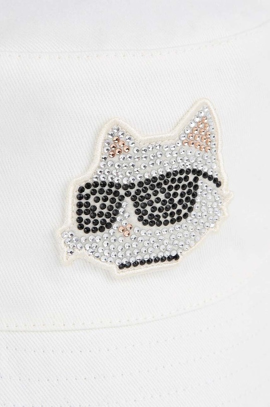 Dziewczynka Karl Lagerfeld kapelusz bawełniany dziecięcy Z30158. beżowy