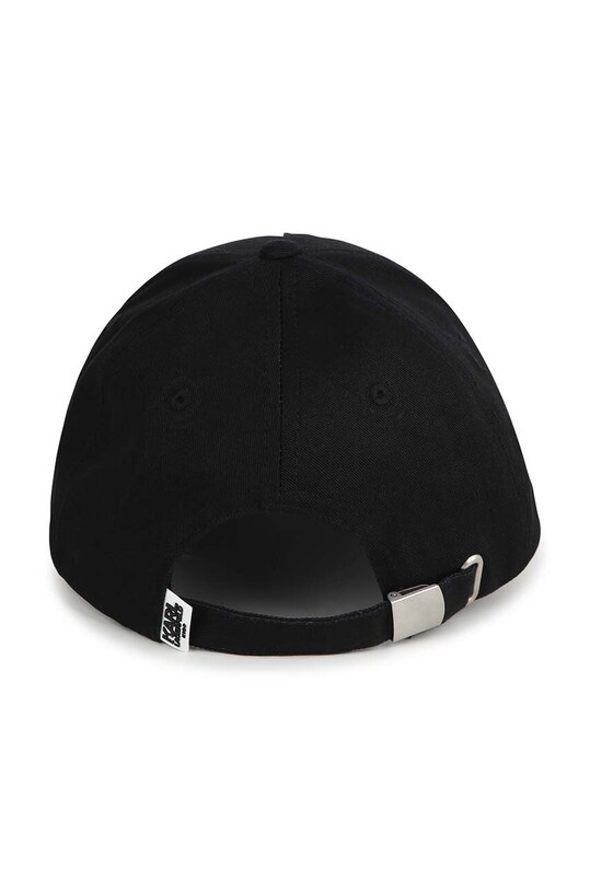 Παιδικό βαμβακερό καπέλο μπέιζμπολ Karl Lagerfeld Z30165. μαύρο SS24