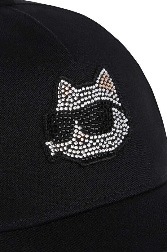 Детская хлопковая кепка Karl Lagerfeld чёрный Z30165.